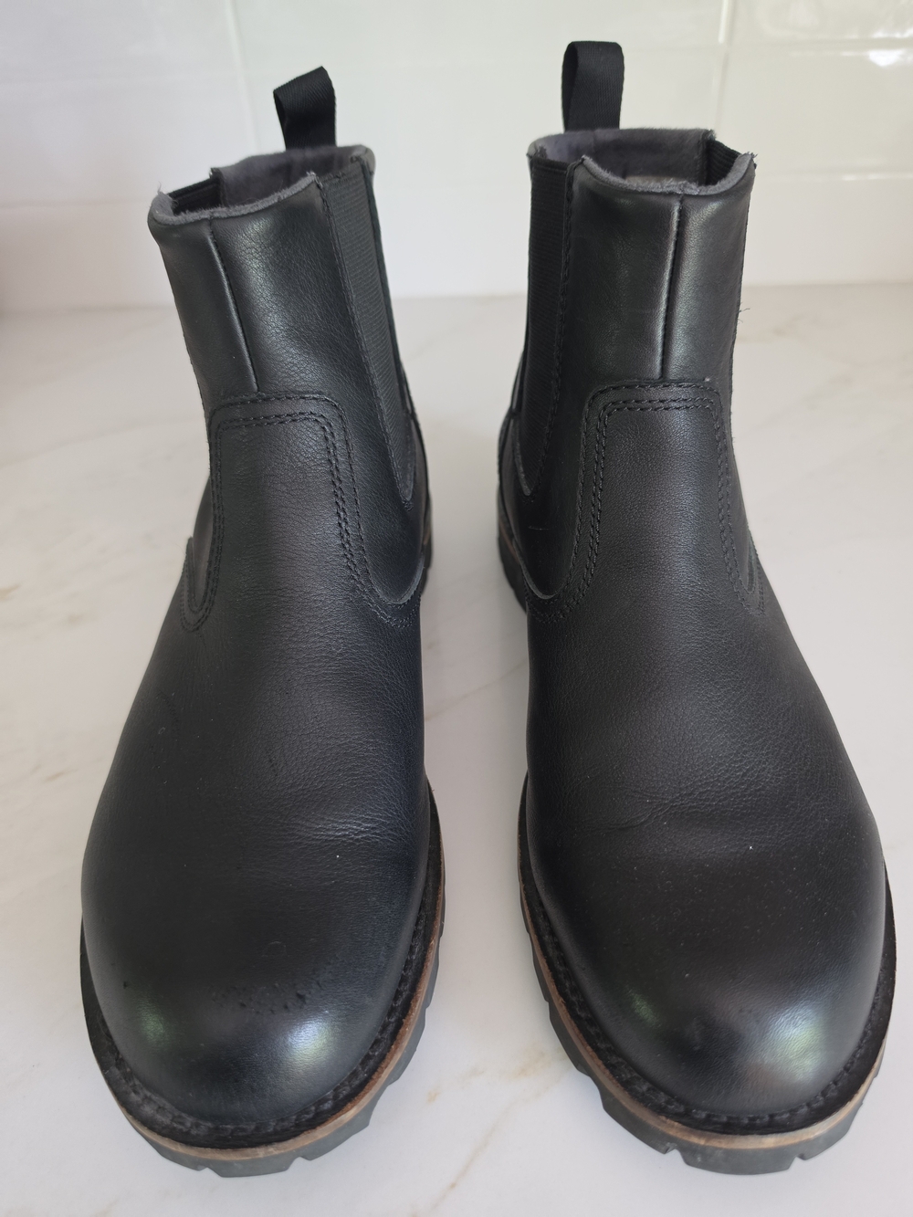 Kodiak Bruce Men's Waterproof Leather Chelsea Boots - Black - Size 11